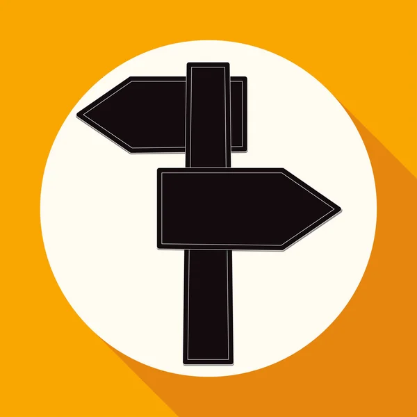 Pictogram van blank verkeersbord — Stockvector