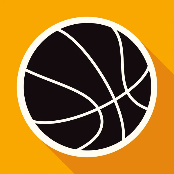 Pictogram van basketbal bal — Stockvector