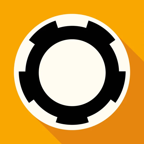 Icona di Cogwheel, impostazioni — Vettoriale Stock