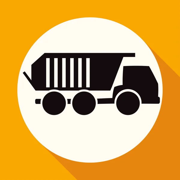 Pictogram van de auto, vrachtwagen, transport — Stockvector