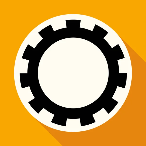 Pictogram van Cog, gear, instellingen — Stockvector