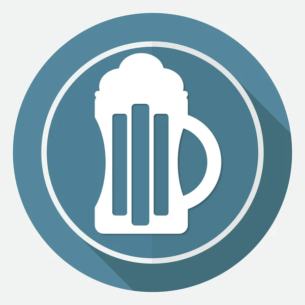 Bier, drinken, pub pictogram — Stockvector