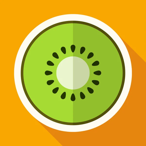 Ikonen för kiwifrukt — Stock vektor