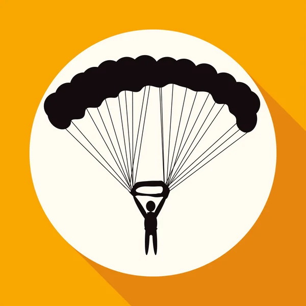 Icon of Parachute sport — Stock Vector