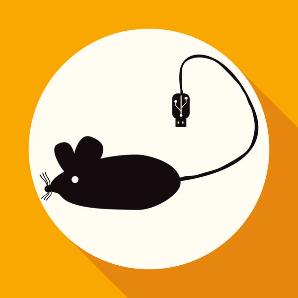 Icono del ratón de ordenador — Archivo Imágenes Vectoriales