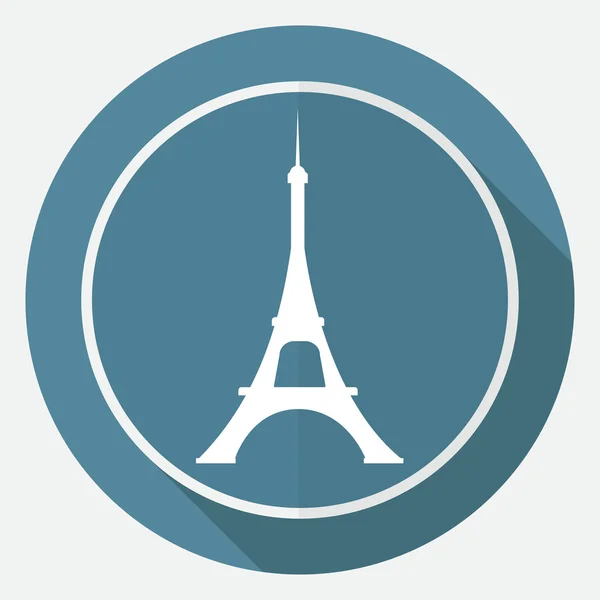 Ikone von Paris, Eiffelturm — Stockvektor