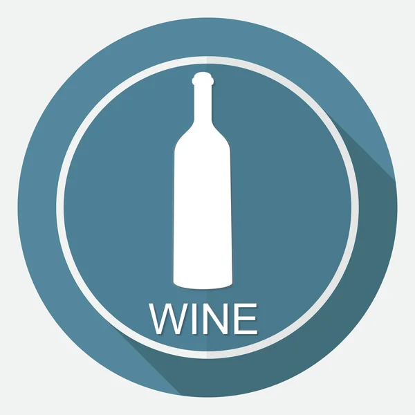 Bottle of wine, drink icon — Stock Vector