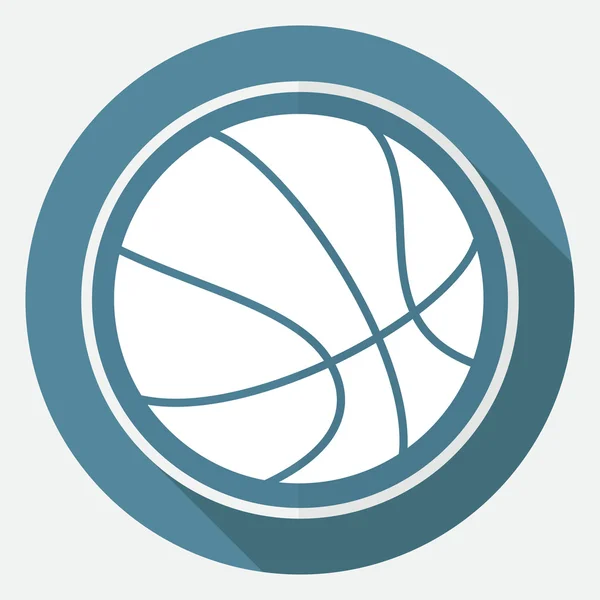 Pictogram van basketbal bal — Stockvector