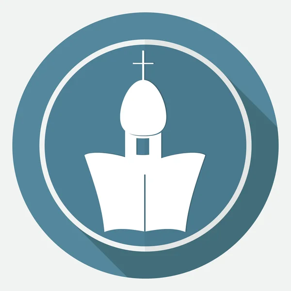 Icona della chiesa cattedrale ortodossa — Vettoriale Stock