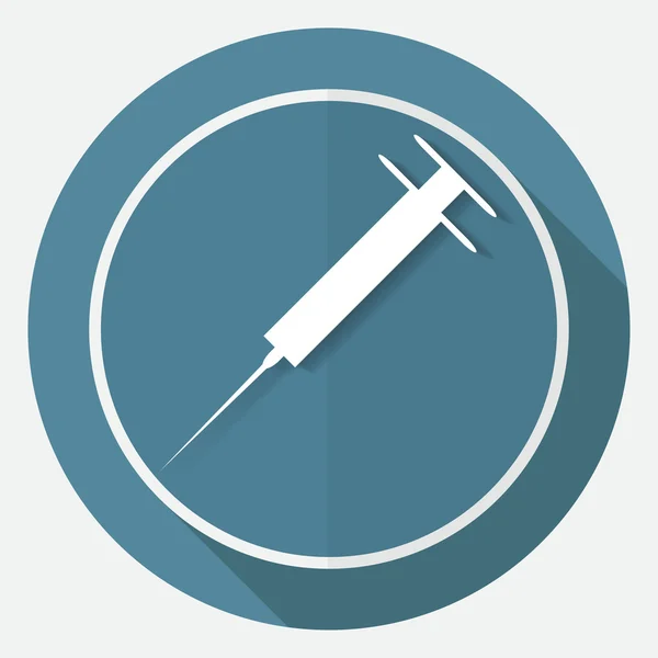 Medicine, syringe icon — Stock Vector