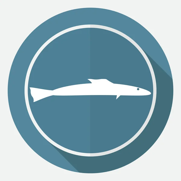 Icono de Pescado, mariscos — Vector de stock