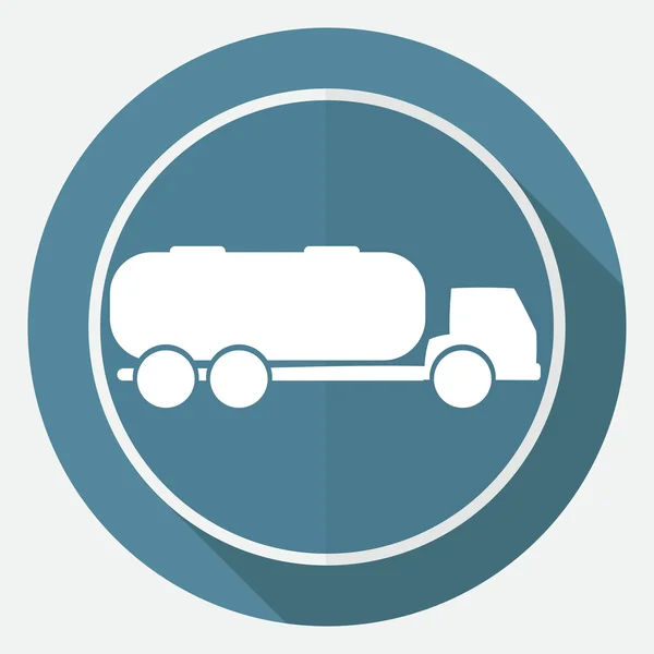 Ikona auto, cisterny, nákladní automobil — Stockový vektor