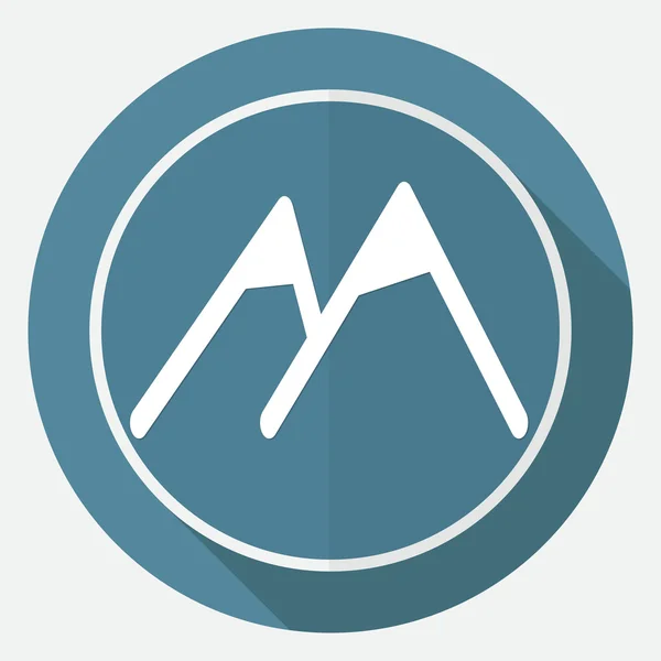 Montanhas, ícone de viagem —  Vetores de Stock