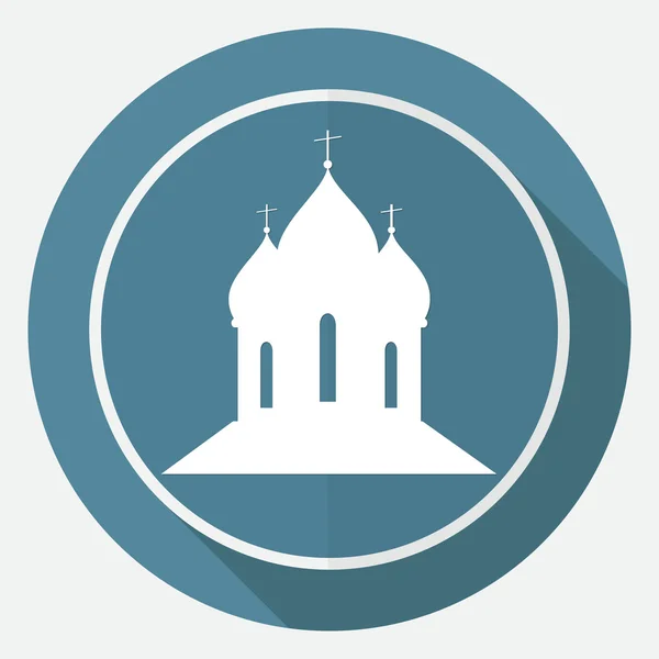 Ortodoxní katedrála kostel ikona — Stockový vektor