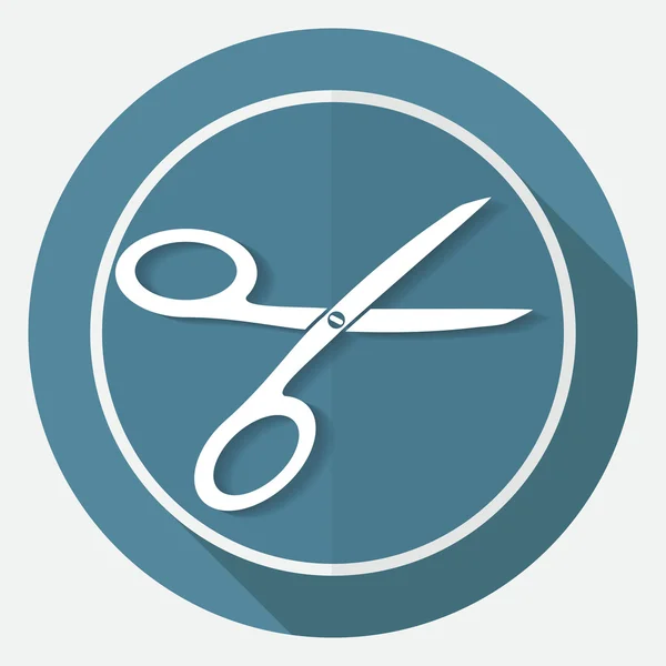 Ikona kadeřnictví, nůžky — Stockový vektor
