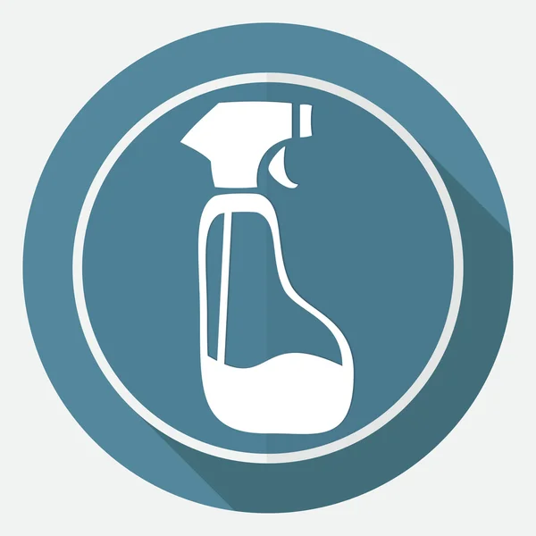 Ikona Spray pistolet czyszczenia plastiku — Wektor stockowy