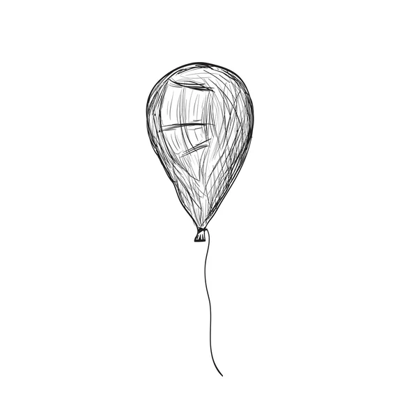 Κινούμενα σχέδια με αερόστατο — Διανυσματικό Αρχείο