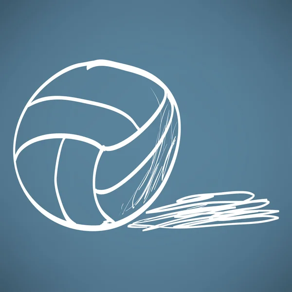 Sketch ball volleyball — ストックベクタ