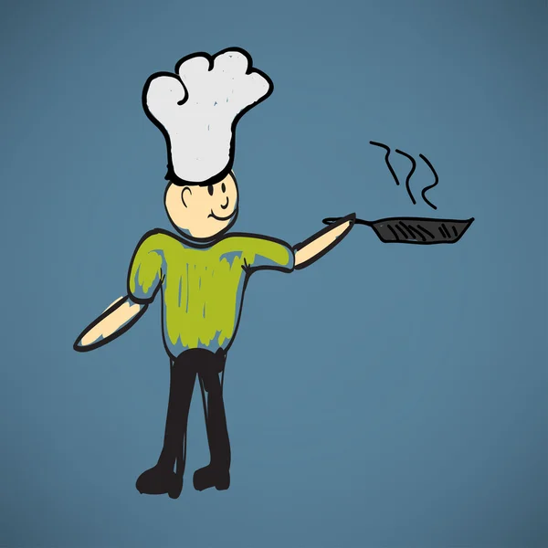 Funny Cook illustration — Διανυσματικό Αρχείο