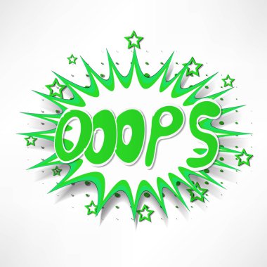 Çizgi roman patlama bulut