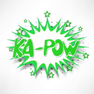 Çizgi roman patlama bulut