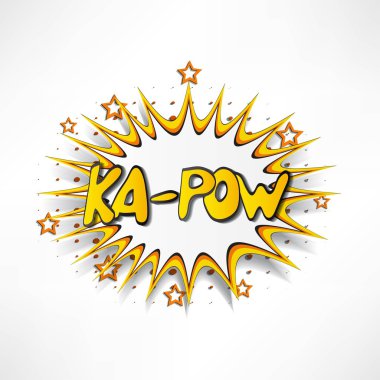 Çizgi roman patlama bulut