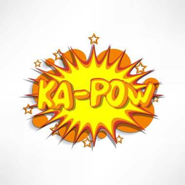 Çizgi roman patlama bulut