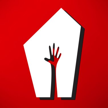 mezar, mezarlık simgesi