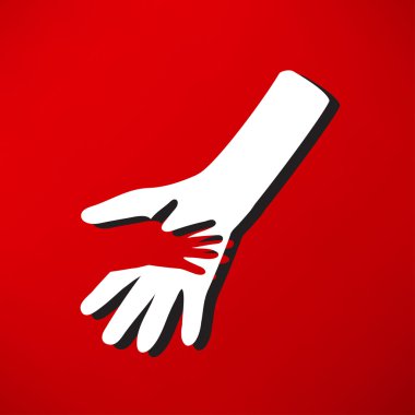 şefkatli eller, yardım simgesi