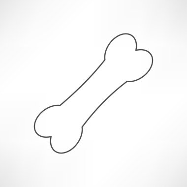 Köpek kemik simgesi özetlenen