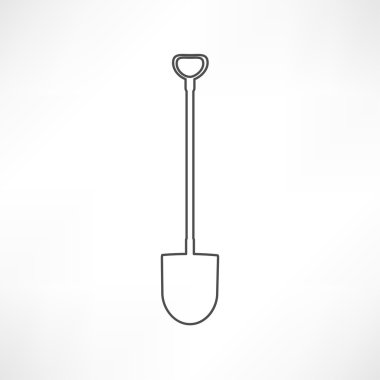 Bahçe spade, aracı simgesini