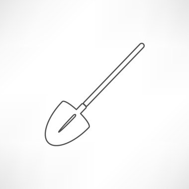 Bahçe spade, aracı simgesini