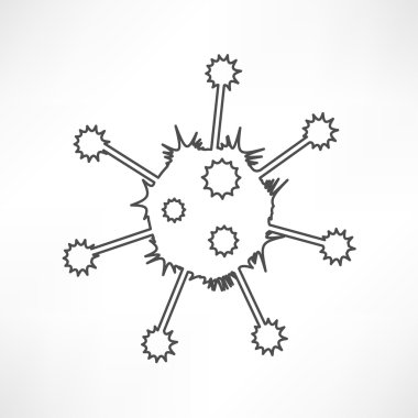 Virüs, bakteri simgesi