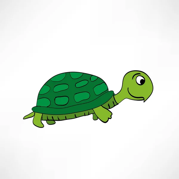 Tortuga de dibujos animados, icono de animal — Vector de stock