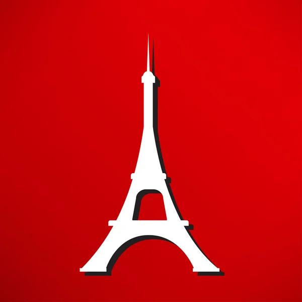 Εικονίδιο του Παρισιού, Πύργος του Άιφελ — Διανυσματικό Αρχείο