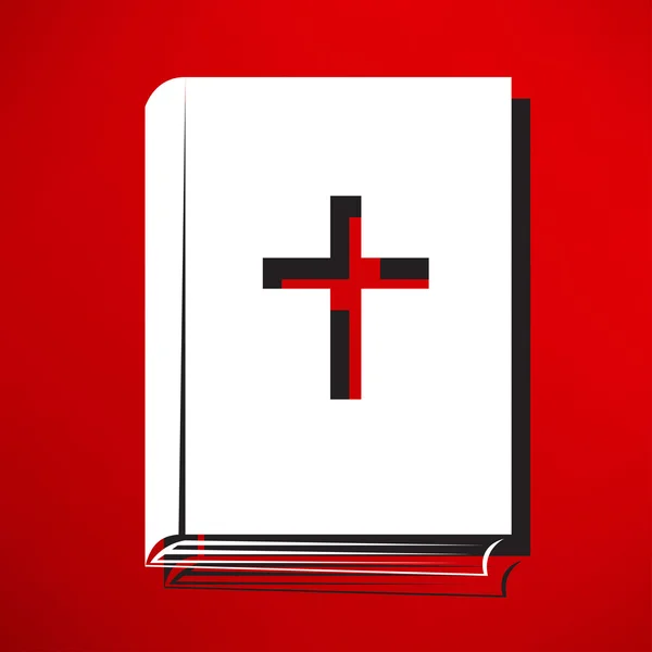 Bíblia, ícone do livro — Vetor de Stock