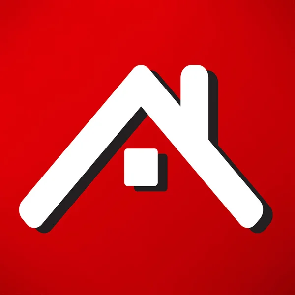 Icona di casa, casa, immobiliare — Vettoriale Stock