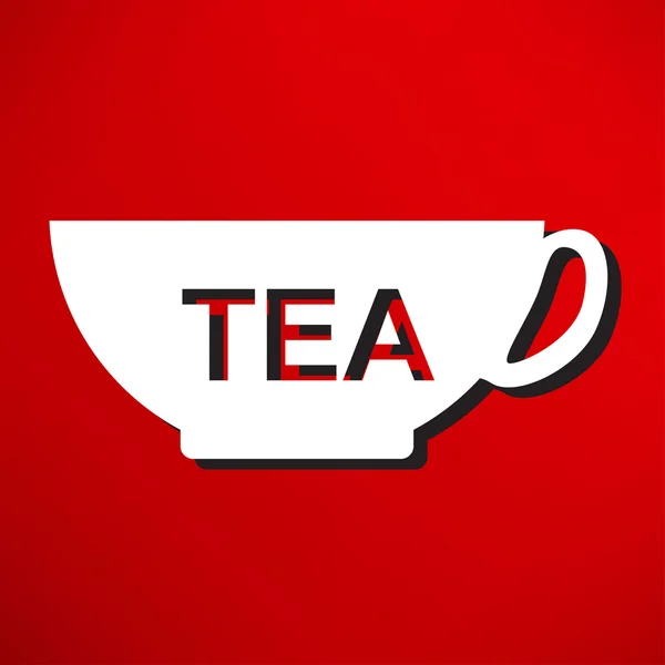 Symbol der Tasse, Tee — Stockvektor