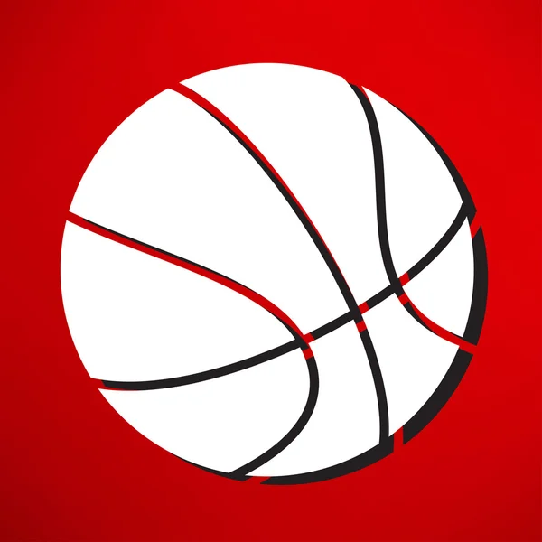 Ikone des Basketballs — Stockvektor