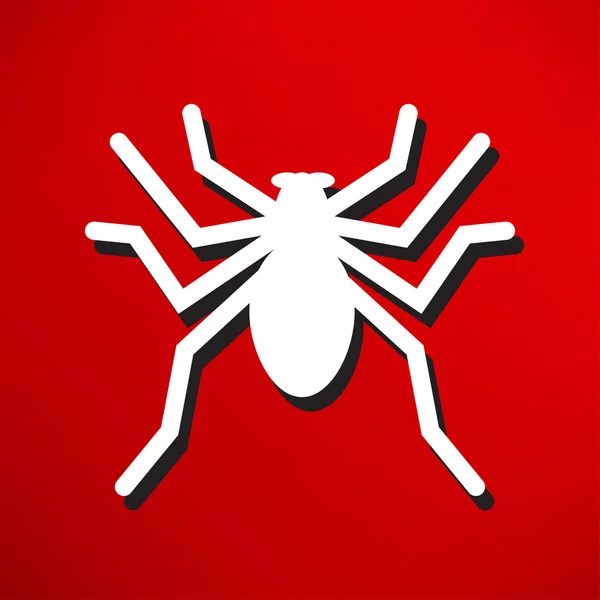 Symbol für Spinne, Insekt — Stockvektor