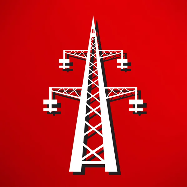 Ícone de torre de transmissão de energia —  Vetores de Stock
