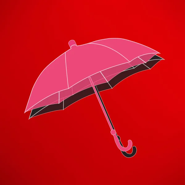 Parapluie, icône protection contre la pluie — Image vectorielle