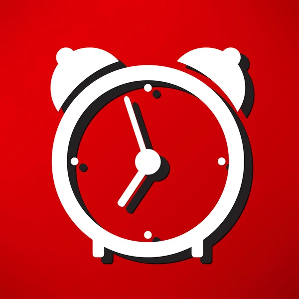 Alarm Klok, tijd pictogram — Stockvector