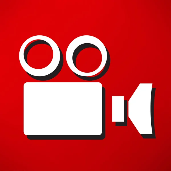 Cámara de vídeo, cámara, icono de vídeo — Vector de stock