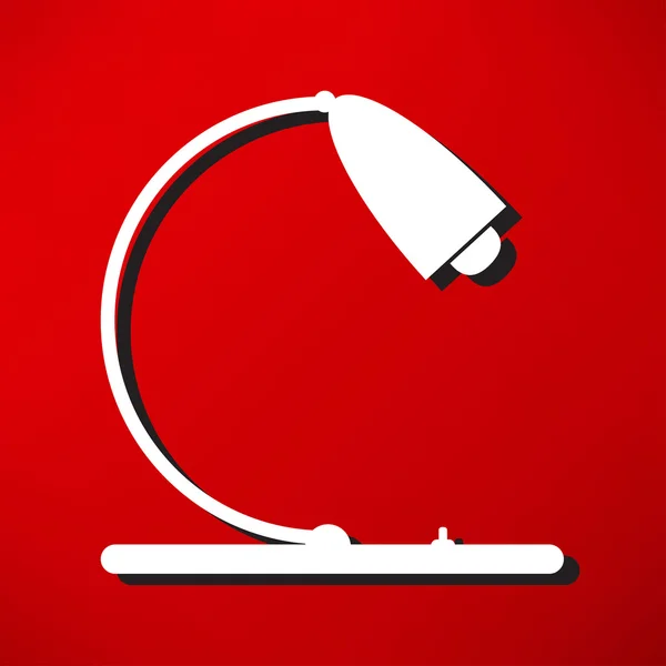 Bordslampa, office ikonen — Stock vektor