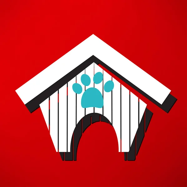 Hundehaus, Tier, Haustier-Symbol — Stockvektor