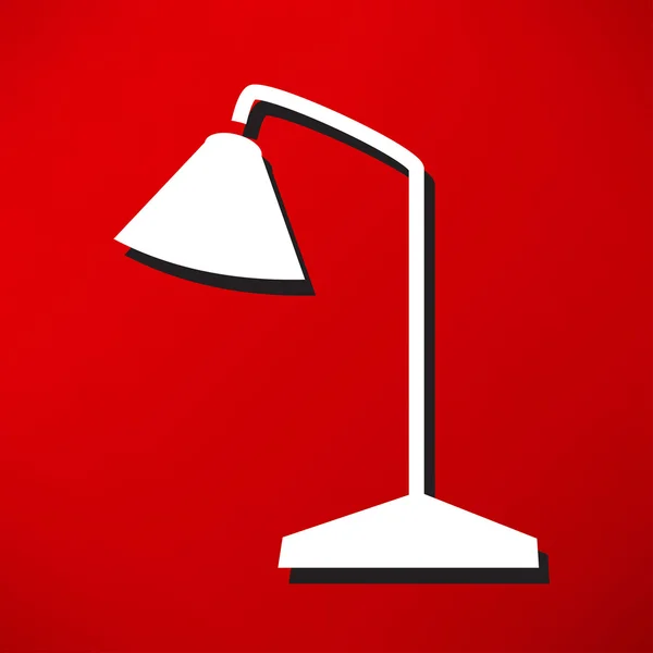 Lampa stołowa, ikon biurowej — Wektor stockowy