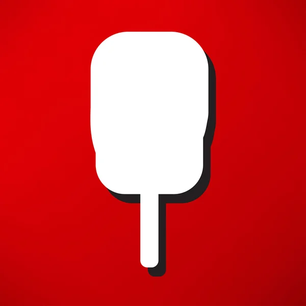 Helado, icono dulce — Vector de stock