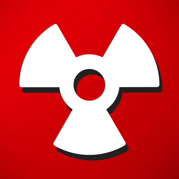 Radiation symbol, danger icon — Stock Vector