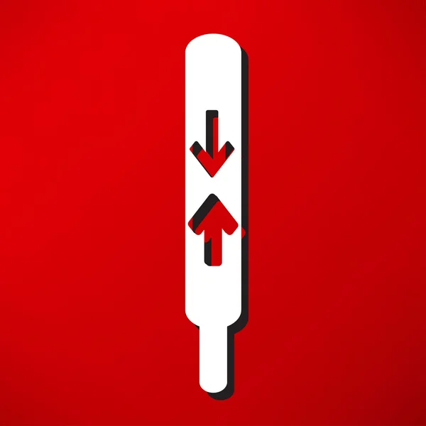 Termometer, mäta temperatur ikonen — Stock vektor